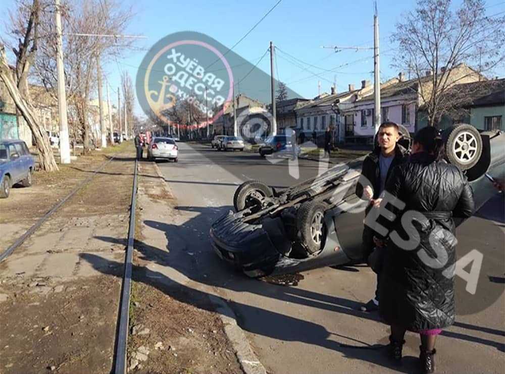 Одесса. Перевертыш на Лазарева. Подробности отсутствуют