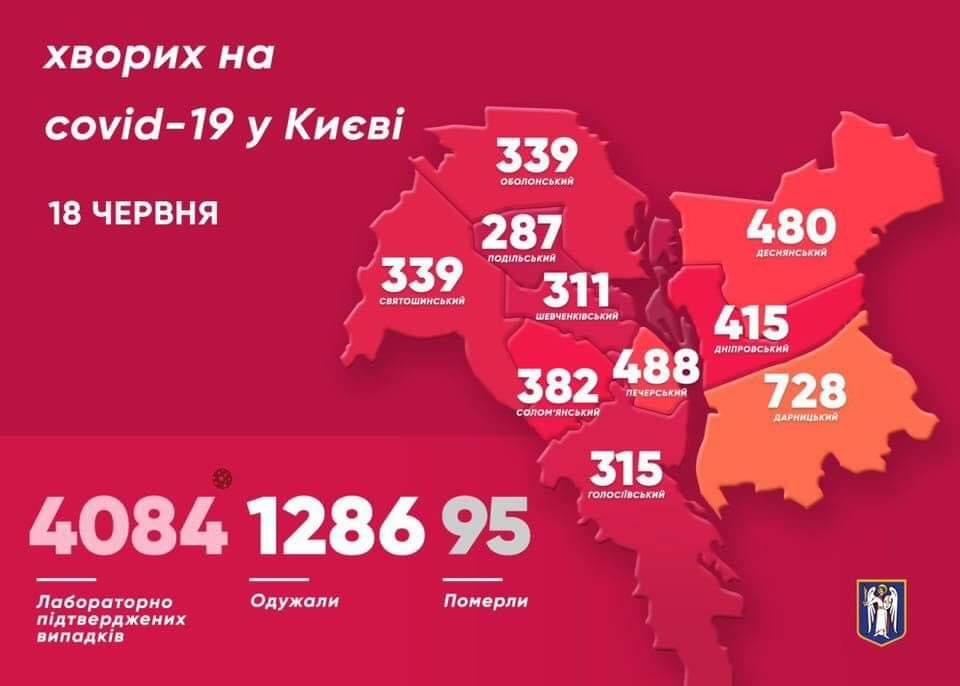 У Києві за минулу добу підтвердили 58 випадків коронавіруса