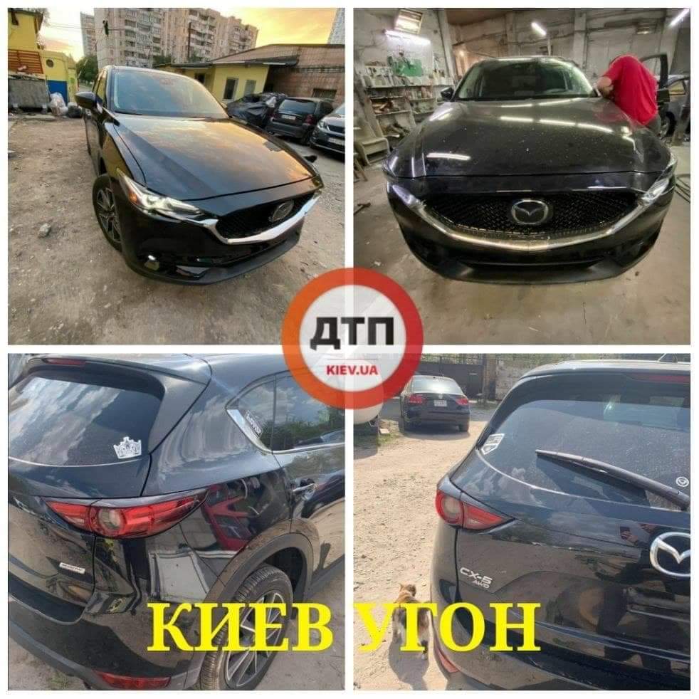 В Киеве на улице Полярная, 2 с закрытой парковки угнали автомобиль Mazda CX-5