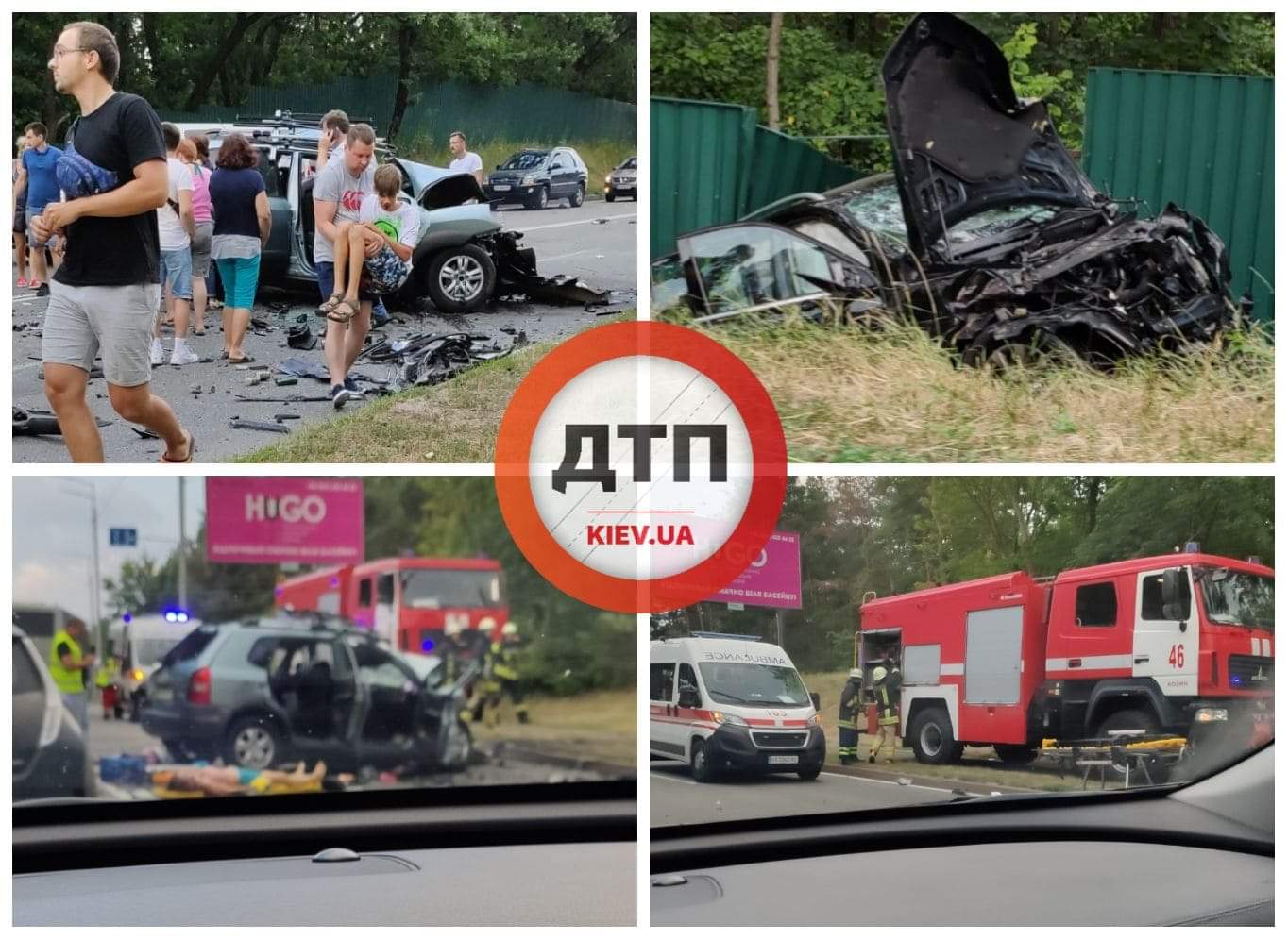 На Киевщине в Козине произошло смертельное лобовое ДТП - столкнулись два автомобиля, внедорожник откинуло в забор: трое погибших